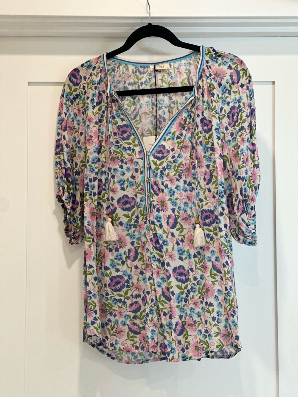 NWOT Spell Impala Floral Peasant Blouse - Picture 3 of 4